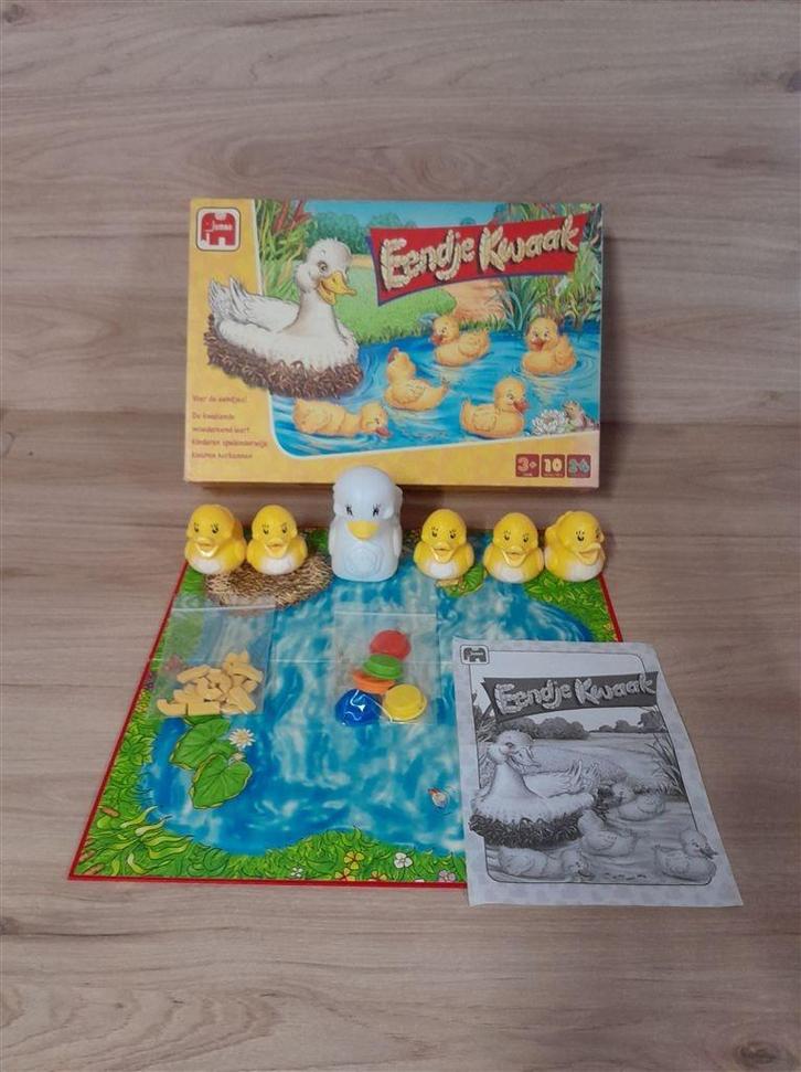 Eendje kwaak jumbo [s1036], Hobby en Vrije tijd, Gezelschapsspellen | Bordspellen, Zo goed als nieuw, Ophalen of Verzenden