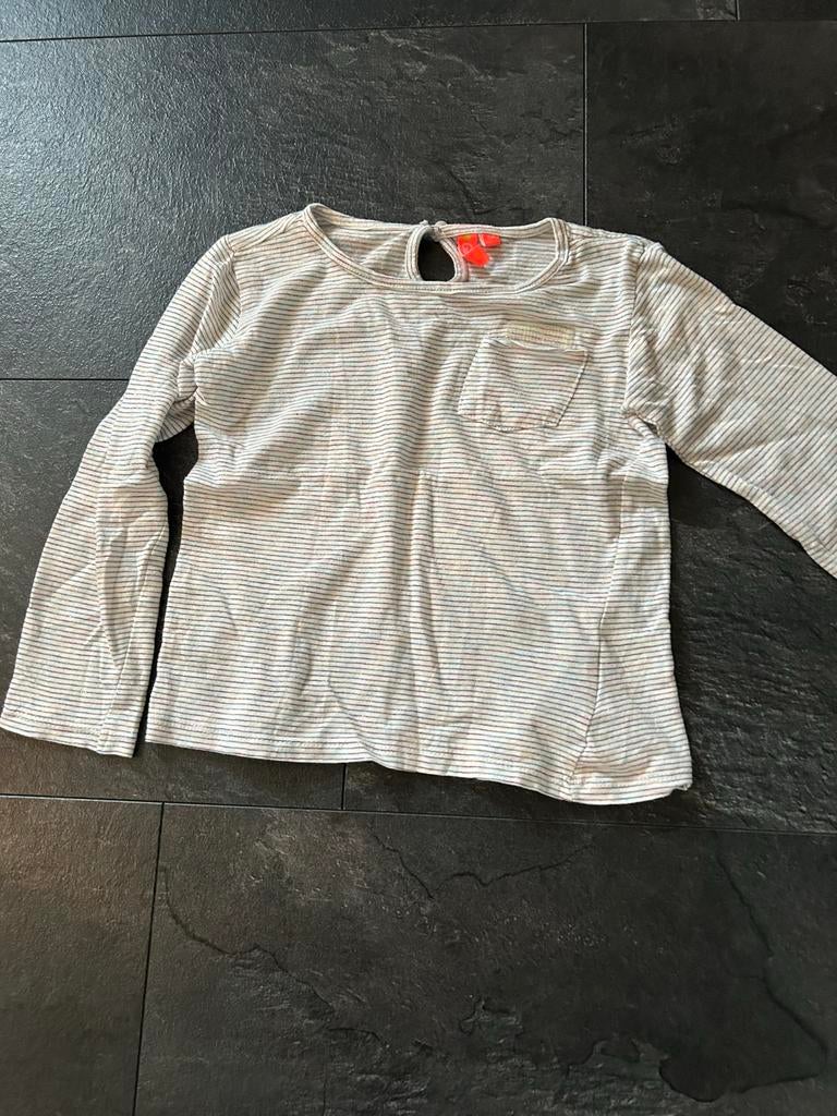 Meisjes shirtje met glitter streepjes - maat 134, Ophalen of Verzenden, Zo goed als nieuw, Meisje