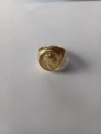 Gouden ring met Romeinse munt, 18 tot 19, Gebruikt, Ophalen of Verzenden, Dame of Heer