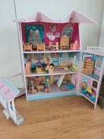 Kidkraft poppenhuis met meubels, Ophalen, Gebruikt, Poppenhuis