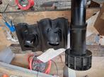 Multivent 125 mm 1x  met glijbak sneldekker 2x, Ophalen, Kunststof, Zwart, Zo goed als nieuw