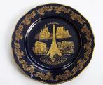 Imperial Porcelain Limoges Cobalt Blue decoratief bord., Antiek en Kunst, Antiek | Porselein, Ophalen of Verzenden