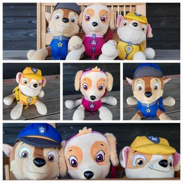Te koop: 3 schattige Paw Patrol knuffels  beschikbaar voor biedingen