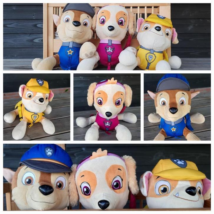 Te koop: 3 schattige Paw Patrol knuffels, Kinderen en Baby's, Speelgoed | Knuffels en Pluche, Zo goed als nieuw, Hond, Ophalen of Verzenden