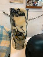 Vaas mooie zwaar marmer cilinder vaas, Huis en Inrichting, Woonaccessoires | Vazen, Ophalen of Verzenden, Zo goed als nieuw, Overige kleuren