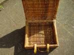koffer picknickkoffer rotan reiskoffer bamboe decoratie, Sieraden, Tassen en Uiterlijk, Koffers, Overige materialen, Gebruikt