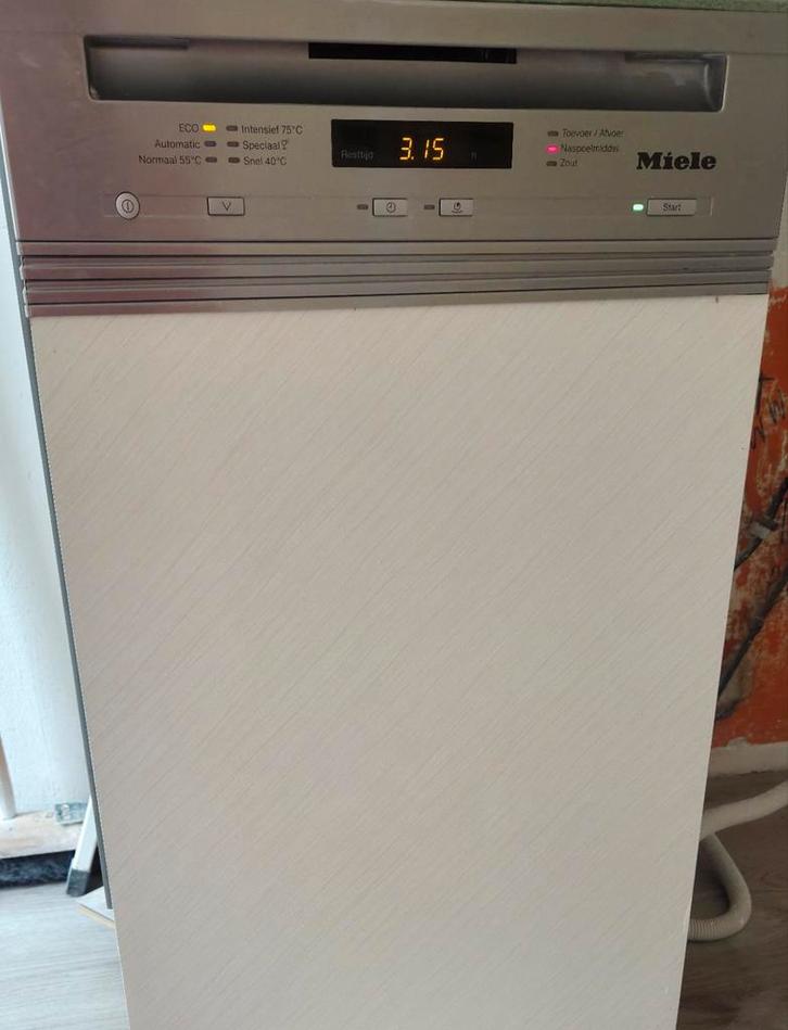Miele inbouw vaatwasser, Witgoed en Apparatuur, Vaatwasmachines, Inbouw, Minder dan 85 cm, Ophalen