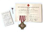medaille wo2 mobilisatie rode kruis zie info tertiofluctus, Verzenden, Landmacht, Nederland, Lintje, Medaille of Wings