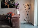Staande lamp, zwart, led, dimmer, Huis en Inrichting, Lampen | Vloerlampen, Ophalen, Zo goed als nieuw, 150 tot 200 cm