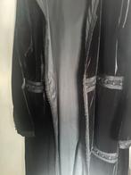 Zwarte Velvet Jas met Versieringen, Antiek en Kunst, Antiek | Kleding en Accessoires, Ophalen of Verzenden, Dames