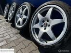 Saab Hirsch Performance orgineel 9-3 9-5 met goede banden, 18 inch, Gebruikt, Banden en Velgen, Ophalen of Verzenden