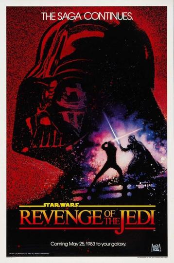 Revenge of the Jedi poster - 1983 - overdruk beschikbaar voor biedingen