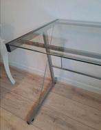 Bureau met glazen plaat, Huis en Inrichting, Bureaus, Ophalen