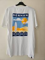 Denham T-shirt Maat M - Gedragen, Maat 48/50 (M), Wit, Ophalen of Verzenden, Gedragen