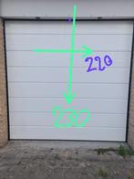 Garage deur incl toebehoren, 215 cm of meer, Vouwdeur, Ophalen of Verzenden, 120 cm of meer