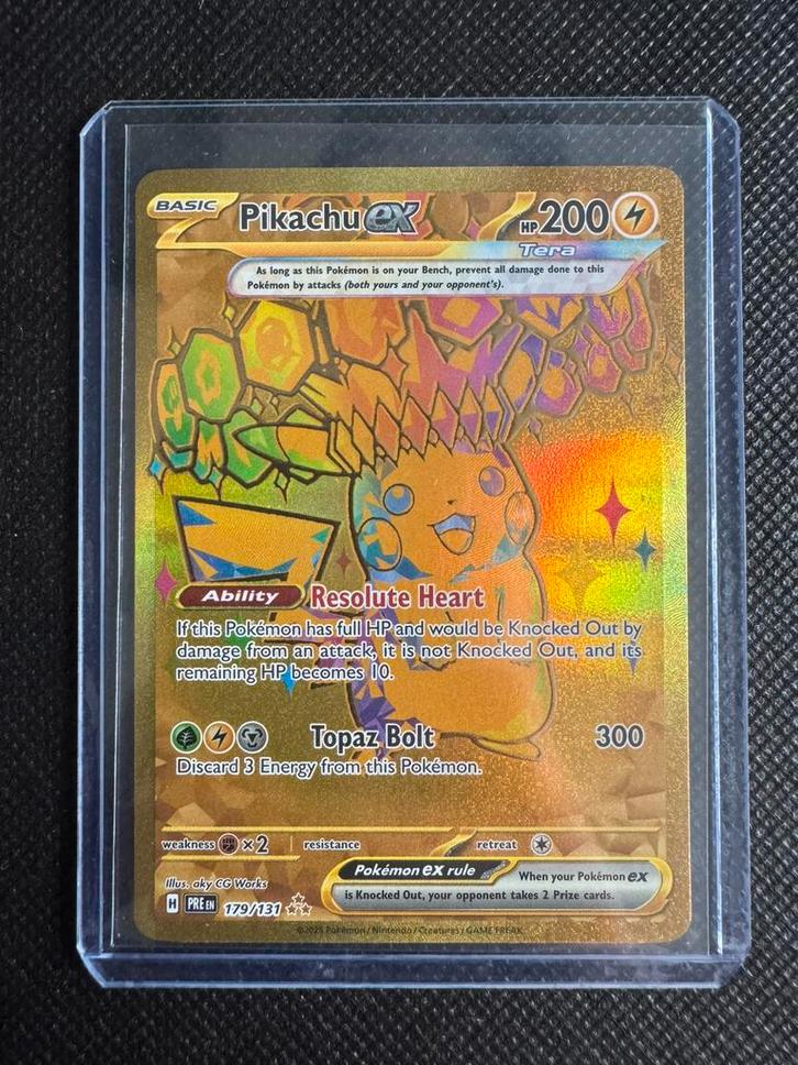 Pikachu 179/131 Prismatic Evolutions (pack fresh), Hobby en Vrije tijd, Verzamelkaartspellen | Pokémon, Zo goed als nieuw, Losse kaart