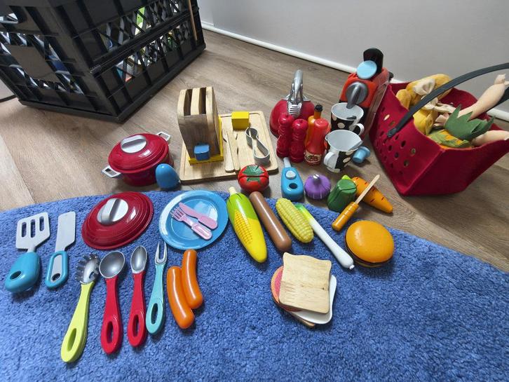speelgoed keukenspulletjes, Kinderen en Baby's, Speelgoed | Speelkeukens, Gebruikt, Speelkeuken-accessoire, Kunststof, Ophalen of Verzenden
