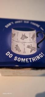 Unieke Mok met Handfiguren, Ophalen of Verzenden, Zo goed als nieuw