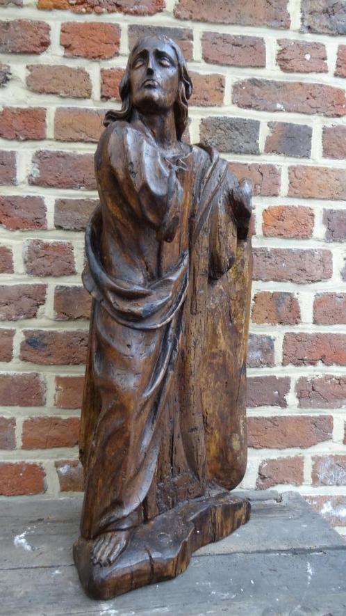 17de eeuwse Johannes de Evangelist, Antiek en Kunst, Kunst | Beelden en Houtsnijwerken, Ophalen of Verzenden
