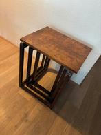 3 Antieke bijzet tafetjes, Huis en Inrichting, Tafels | Salontafels, Ophalen, 50 tot 100 cm, Art deco, Zo goed als nieuw