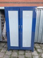 Antieke blauwe schoolkast deuren, Ophalen