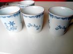 4 zeldzame smalle bekers Rorstrand Ostindia porselein Sweden, Overige typen, Ophalen of Verzenden, Zo goed als nieuw, Overige stijlen
