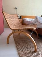 Vintage Ikea rieten stoel Tord Björklund, Huis en Inrichting, Fauteuils, Ophalen, Zo goed als nieuw, Minder dan 75 cm, 50 tot 75 cm