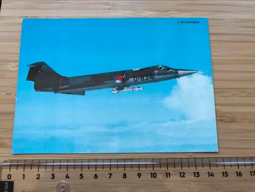Lockheed F-104G Starfighter KLU Vliegtuig Kaart Luchtmacht, Verzamelen, Luchtvaart en Vliegtuigspotten, Zo goed als nieuw, Kaart, Foto of Prent