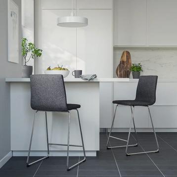 IKEA VOLFGANG barkrukken Midgrijs (4 stuks)
 beschikbaar voor biedingen