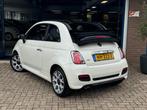 Fiat 500 C 0.9 TwinAir Turbo 500S 2015 AIRCO LEDER APK NAP!, Gebruikt, Parkeersensor, Cabriolet, Wit