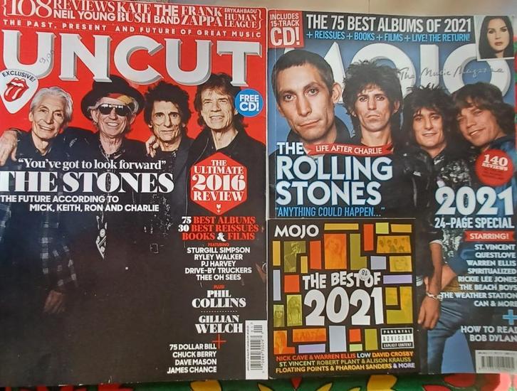 2 x ROLLING STONES op cover // Uncut (2017) + Mojo (2022), Verzamelen, Tijdschriften, Kranten en Knipsels, Tijdschrift, 1980 tot heden