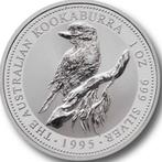 Australië 1 zilveren Dollar Kookaburra 1995 in muntcapsule, Ophalen of Verzenden, Losse munt, Zilver