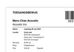 Ruilen: Manu Chao kaartjes Groningen voor Rotterdam, Tickets en Kaartjes, Twee personen