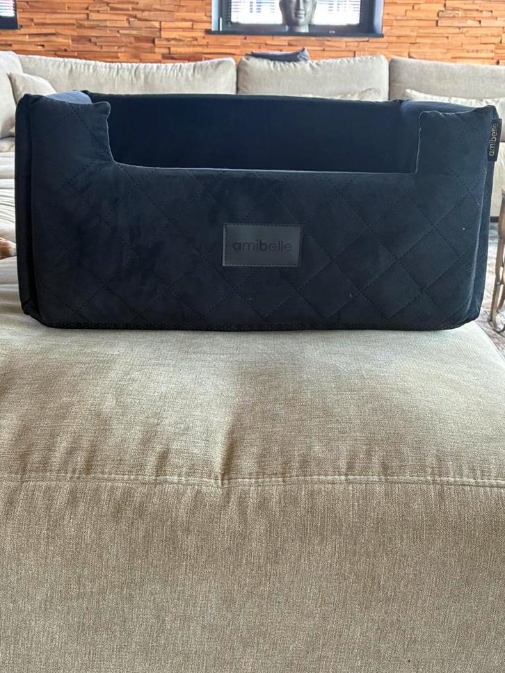 ZGAN Hondenmand / auto hondenmand zwart velvet maat 57x50, Dieren en Toebehoren, Hondenmanden, Zo goed als nieuw, Ophalen of Verzenden