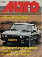 Autovisie 20 1981 : Ford Capri 2.8 Inj - Triumph Acclaim, Ophalen of Verzenden, Gelezen, Algemeen