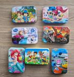 Puzzels in metalen doosjes van kinder TV-personages, Ophalen of Verzenden, Minder dan 500 stukjes, Nieuw, Legpuzzel