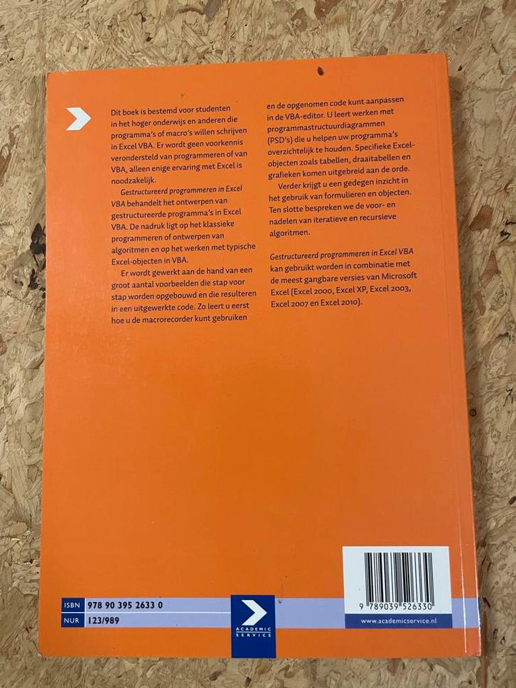 Gestructueerd programmeren in Excel VBA - Hugo Schouppe, Boeken, Studieboeken en Cursussen, Zo goed als nieuw, Niet van toepassing