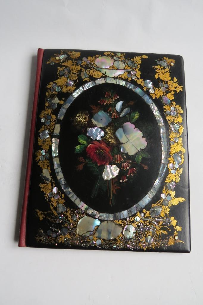 Antieke Engelse Victoriaanse papier mache blotter c.1875, Antiek en Kunst, Antiek | Overige Antiek, Ophalen of Verzenden