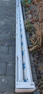 Elektrisch zonnescherm Somfy - 5,6 x 3,5 meter, Tuin en Terras, Zonneschermen, Ophalen of Verzenden, Gebruikt, Knikarmscherm, Elektrisch