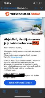 Hotelvoucher / Hotelbon €50 wereldwijd, Tickets en Kaartjes, Hotelbonnen, Twee personen, 1 overnachting