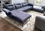 !!ACTIE!! Donkerblauwe hoekbank, gratis levering, 250 tot 300 cm, Hoekbank, Zo goed als nieuw, Vierpersoons of meer