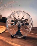 💝 Vintage gebakschaal koekjesschaal koekjesbord persglas, Ophalen of Verzenden