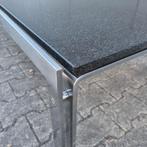 Vintage Metaform M1 design salontafel met natuursteen blad, Huis en Inrichting, Tafels | Salontafels, Ophalen, Modern design, Gebruikt