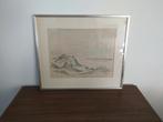 Kleurenlitho Jan Forrer met duinen van Ameland, Ophalen