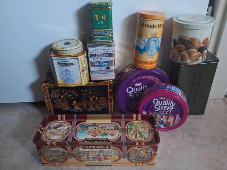 Oude Blikken Verzameling, Verzamelen, Blikken, Gebruikt, Overige, Overige merken, Ophalen of Verzenden