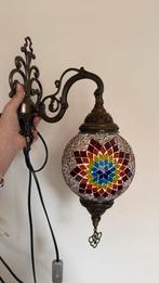 Oosterse mozaïek hanglamp multicolour ster - Turkse lamp, Huis en Inrichting, Ophalen, Zo goed als nieuw