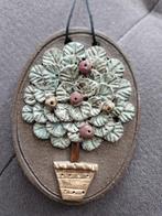 Vintage Keramieken wandhanger, olijf of appelboom, Ophalen of Verzenden, Zo goed als nieuw