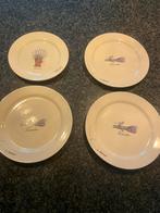 4 Lavender bordjes jet steege, Gebruikt, Ophalen of Verzenden, Bord(en), Overige stijlen