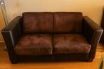 leren vintage tweezitsbank, topconditie, Ophalen, 150 tot 200 cm, Tweepersoons, Zo goed als nieuw