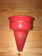 Rood emaille koffiefilter, Verzenden